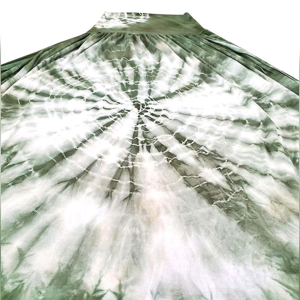 Side Slit Maxi Skirt W/ Sunburst Tie Dye Design Rayon Festival Boho Sexy Hippie - Picture 7 of 15